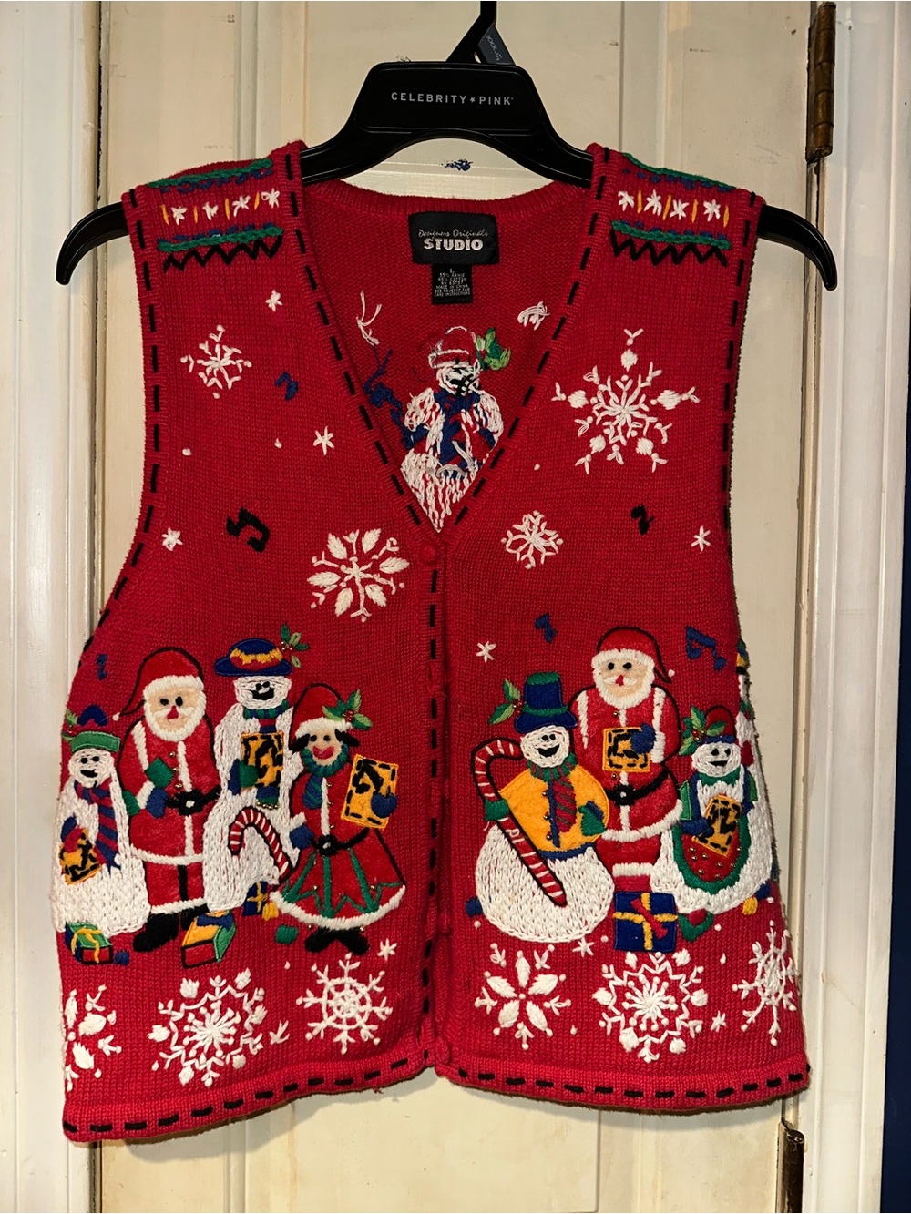 Vintage Christmas Vest size large